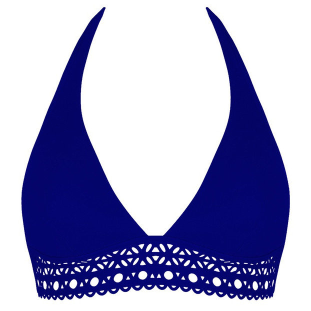 Lise Charmel Badmode Ajourage Couture Halter Bikinitop Outremer
