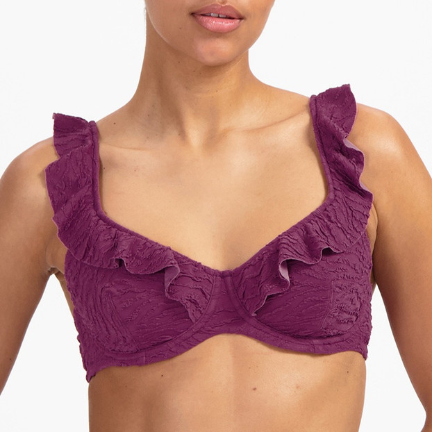 Beachlife Bright Plum Beugel Bikinitop Plum