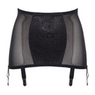 Ulla Classics Brede Jarretels Zwart 