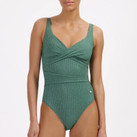 Beachlife Green Glitter Overslag Badpak