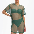 Beachlife Green Glitter Strandjurkje
