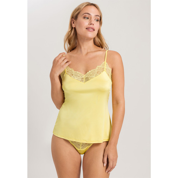 Hanro Josephine Spaghetti Top Limelight