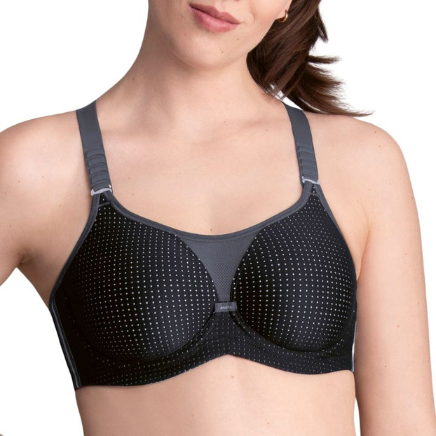 Anita Active Performance X Wire Sport BH Zwart/Antraciet