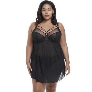 Elomi Sachi Babydoll Jurkje Black