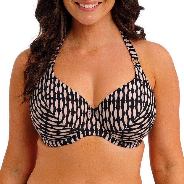 Fantasie Swim Shell Bay Halter Bikinitop Desert Blush