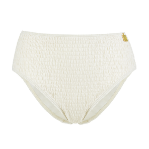 Annadiva Swim Smocky Hoog Bikinibroekje Off White