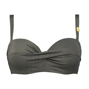 Annadiva Swim Sparkling Jungle Bandeau Bikinitop Seagreen