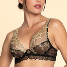 Lise Charmel Sublime En Or Plunge BH Noir Eclat