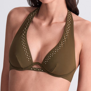 Aubade Badmode Summer Stars Triangle Bikinitop Khaki