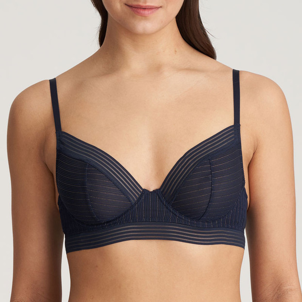 Marie Jo Tokuda Longline BH Blue Velvet