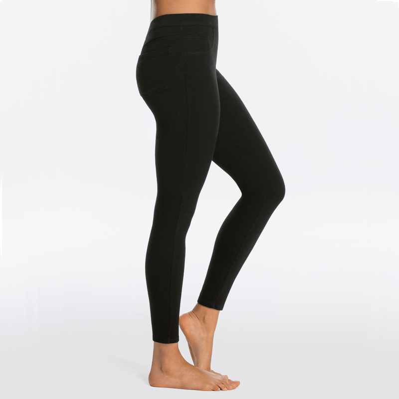 Spanx jean ish leggings black sales
