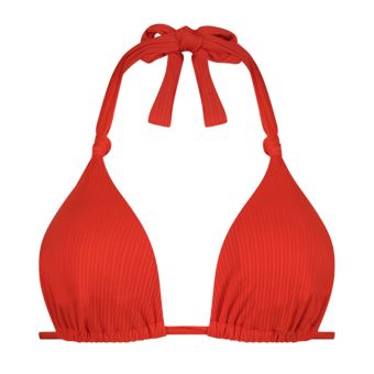 Fiery Red Triangle Bikinitop