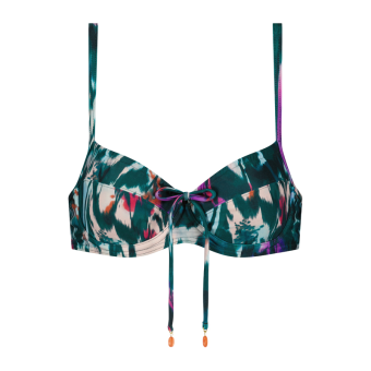 Ikat Teal Beugel Bikinitop