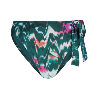 Ikat Teal Hoog Bikinibroekje