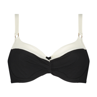 Vanilla and Black Bikinitop