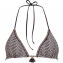 Watercult Afro Gem Triangle Bikinitop Black Canvas