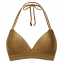 Beachlife Dull Gold Halter Bikinitop