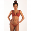 Beachlife Earthy Shimmer Plunge Bikinitop