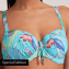 Cyell Aqua Voorgevormde Bikinitop Turquoise