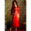 Marjolaine Soie Unie Kimono Rouge