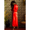Marjolaine Soie Unie Kimono Rouge