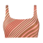 Annadiva Swim Stripe Lurex Bralette Bikinitop Caramel