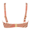 Annadiva Swim Stripe Lurex Bralette Bikinitop Caramel