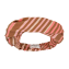 Annadiva Swim Stripe Lurex Haarband Caramel