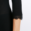 Hanro Woolen Lace Shirt Met Driekwart Mouwen Black