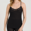 Hanro Woolen Lace Spaghetti Topje Black