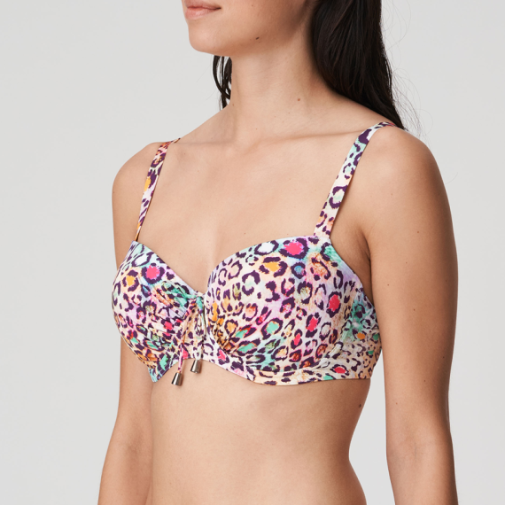PrimaDonna Swim Managua Voorgevormde Balconette Bikinitop Tropical Leo