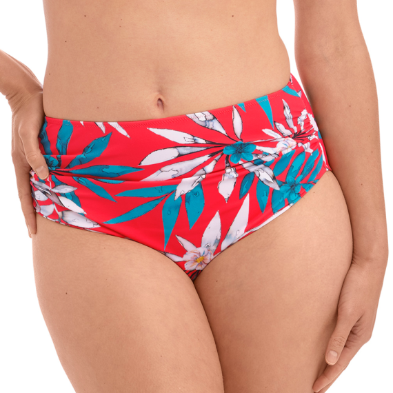 Fantasie Swim Santos Beach Hoog Bikinibroekje Pomegranate