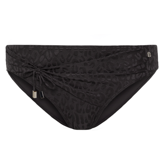 Textured Leo Hoog Bikinibroekje