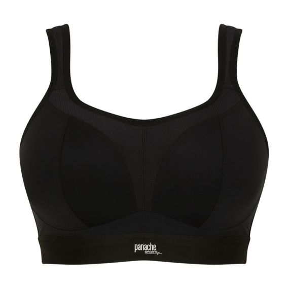 Panache Sport Boundless Voorgevormde Sport BH Zonder Beugels Black