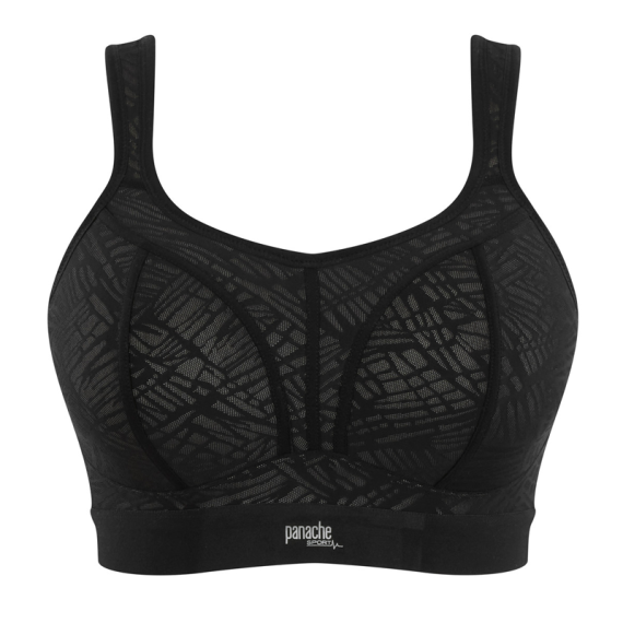 Panache Voorgevormde Sport BH Zonder Beugel Black Latte