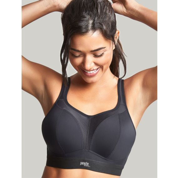 Panache Sport Boundless Voorgevormde Sport BH Zonder Beugels Black