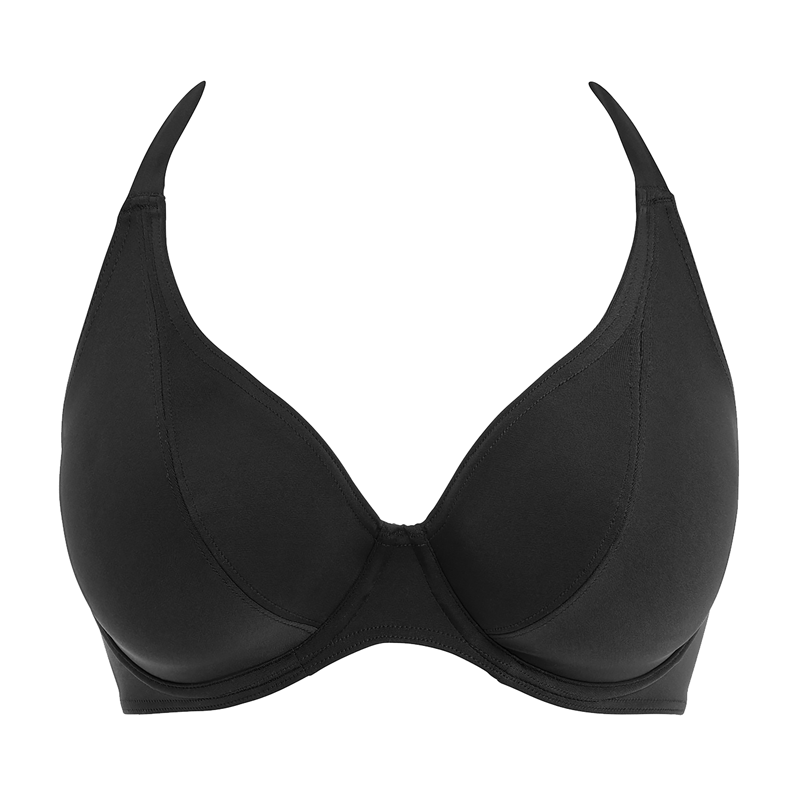 Freya Swim Jewel Cove Halter Bikinitop Plain Black Annadiva